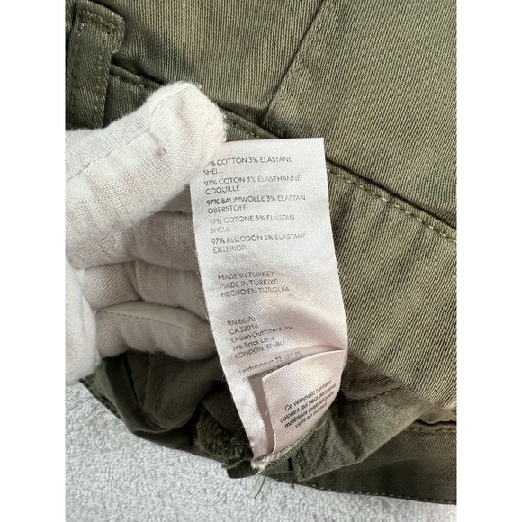 Free People Billie Chino Pleated Shorts In Green Women's Size 6 - Picture 6 of 11